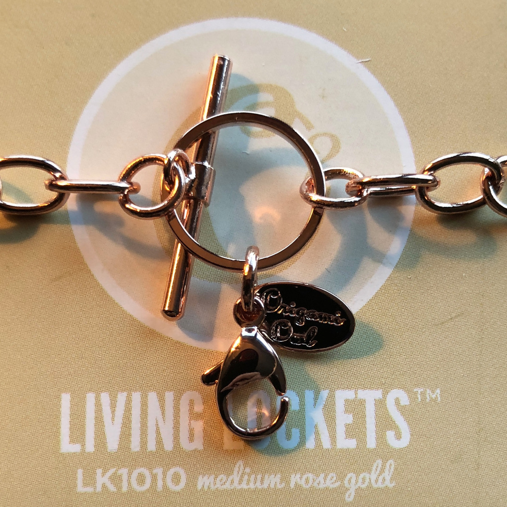 4pc Set! O2 Rose Gold Med Locket, Chain & Charms! - Picture 4 of 8